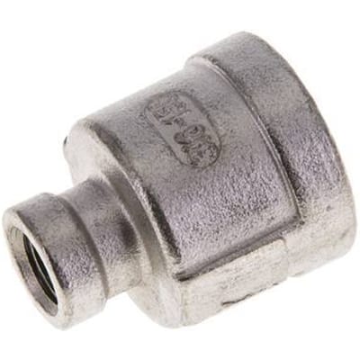 1/2'' NPT x 1/8'' NPT RVS Ronde Sok 16 Bar