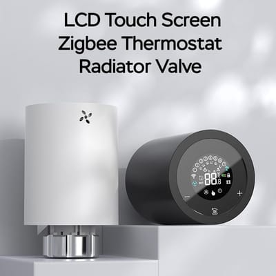 Thermostatische Radiatorkraan - Slimme Kraan - Energie Besparen - App Bediening - 5-35℃ - Wit