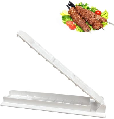 Dailygoods- Kebabpers - Duurzaam ABS-materiaal - BBQ-vormdoos - Geschikt voor beginners - Eenvoudig in gebruik - Afmetingen 29cm/7.5cm/2.6cm - Kebabmaker