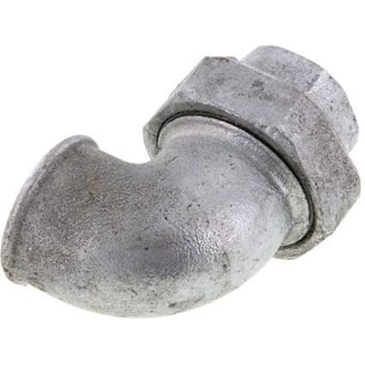 90Graden Unie Connector Rp1 1/2'' Vrouwelijk Gietijzeren Conische Dichting 25bar (351,25psi)