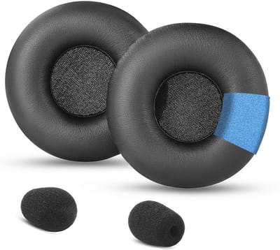 Dailygoods - Memory Foam Oorkussens voor Jabra Draadloze Headsets - Blauw