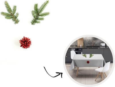 Kerst Tafelkleed - Kerstmis Decoratie - Tafellaken - Kerstversiering - Winter - Rendier - 300x150 cm - Kerstmis Versiering