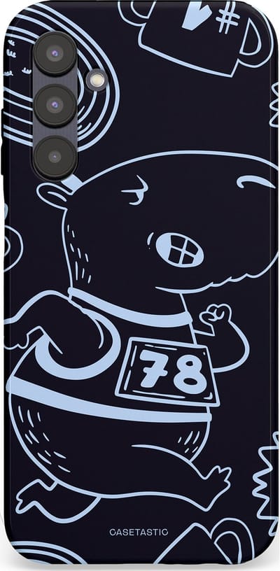 Casetastic Hoesje Geschikt voor Samsung A25 - Stijlvolle Beschermende Duo-layer Case - Capibara kampioen