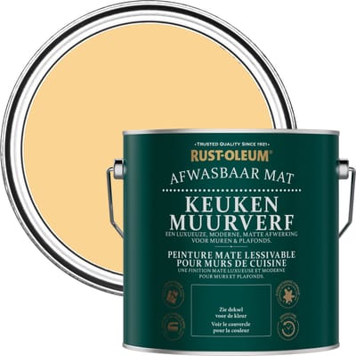 Rust-Oleum Geel Keuken muurverf - Mosterd 2,5L