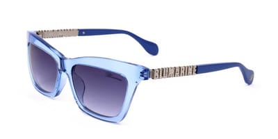 Blumarine SBM732S Azzurro trasparente lucido 54/17/135 WOMAN Zonnebrillen