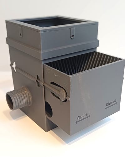 Rainflex - multifunctioneel vulautomaat - voor vierkante regenpijp 8 x 8 cm en 10 x 10 cm-met filterlade