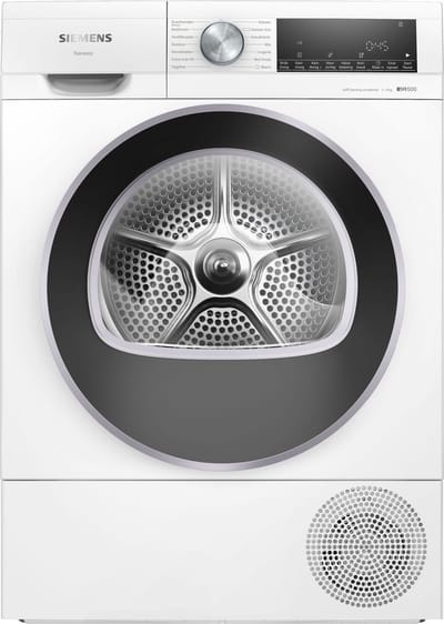 Siemens WQ45G2D5NL IQ500 - Wasdroger - Warmtepompdroger - Zeer stil - Blijvend energiezuinig met de zelfreinigende condensor - speedPack: Bespaart tijd - Energielabel C