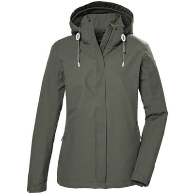 Killtec Kos 61 Outdoor Jas - Dames Zomer jas - light olive/tonal melange
