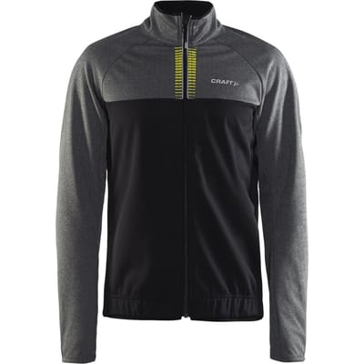 Craft - Maat 3XL - Rime Fietsjack - Heren Grey melange/Black/Grijs/Zwart