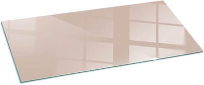Tulup Kachel Vloerplaat - Kleur Lichtbruin Vloerplaat Voor Kachel - 125 cm x 50 cm - Oranje Onderplaat Kachel - Rechthoek Kachel Vloerplaat - Plaat Onder Houtkachel - Vloerplaat Openhaard - Plaat Voor Onder Houtkachel