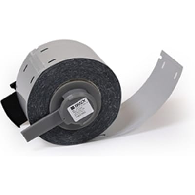 Brady M6-25x75-B7598-SV polyurethaan tags zilver | 25 mm x 75 mm (origineel)