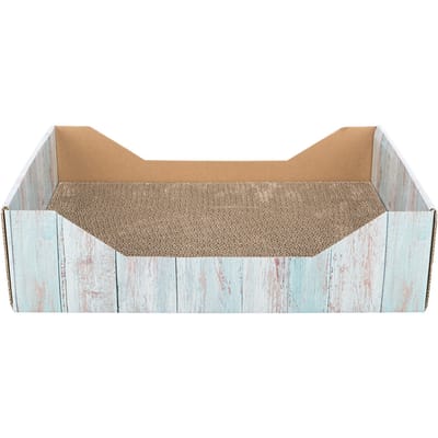 Trixie - Krabmand - Karton - Catnip - Turquoise - 45X33X12 cm