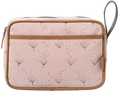 Fresk Toilettas voor Kinderen Meisjes - Met rits & draaglus – Reistas met dubbel vak – Organizer – 24 x 17 x 7 cm - Roze - Dandelion