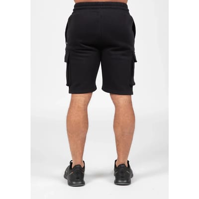 Gorilla Wear Hudson Cargo Sweat Shorts - Sportbroek - Zwart - S