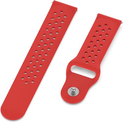 Siliconen bandje - geschikt voor Samsung Gear S3 / Galaxy Watch 3 45 mm / Galaxy Watch 46 mm - rood