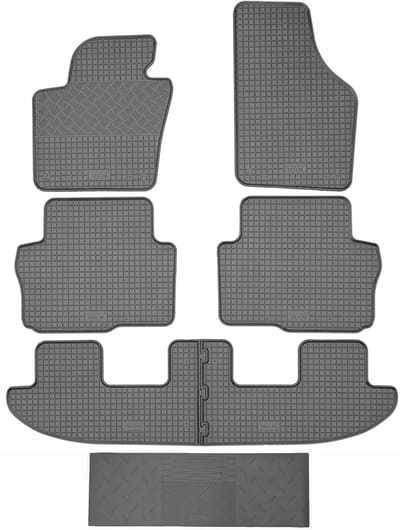 Max-Dywanik Rigum - Automatten Set - Seat Alhambra II - 7-Zitter - 2010-2018 - Zwart