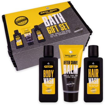 verjaardagscadeau Mannen Giftset mannen badset BATH + BODY TOOLKIT sandelwood & musk