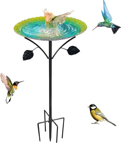 MRKK® Vogelbad op Voet - Vogelhuisje op Paal
