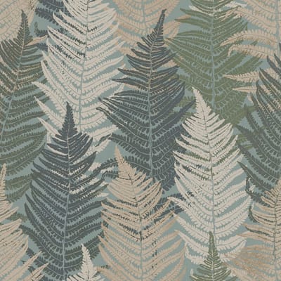 Boråstapeter Vliesbehang 1162 - Woodland - Botanisch Blauw - 53cm x 10.05m