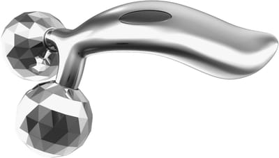 3D Gezichtsroller - Massageroller - 360 Graden Gezichtsmassage - Lichaamsmassage - Kaaklijn Roller - zilver - LOUZIR