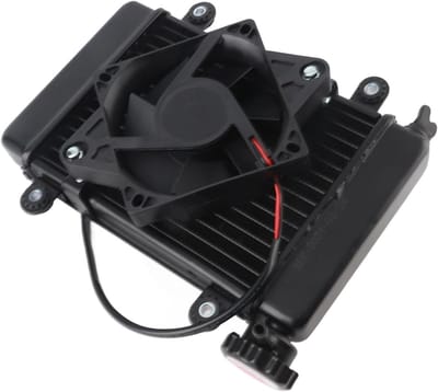 Radiatorkoeler Ventilator - Motor Koeler - Voertuig Bescherming - Krachtige Warmteafvoer - 29 x 25 x 10 cm - Zwart