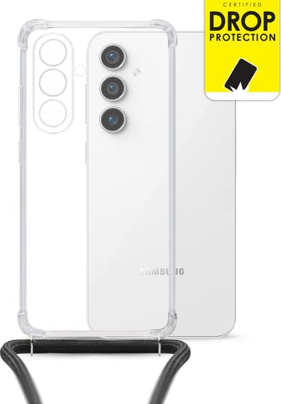 My Style Doorzichtig Telefoonhoesje geschikt voor Samsung Galaxy S23 FE Flexibel TPU | My Style Loop Hoesje met koord | Doorzichtig Hoesje Galaxy S23 FE - Transparant