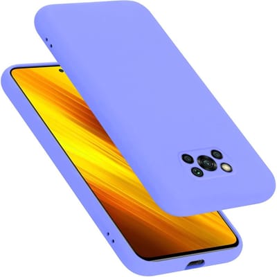 Cadorabo Hoesje geschikt voor Xiaomi POCO X3 NFC in LIQUID LICHT PAARS - Beschermhoes gemaakt van flexibel TPU silicone Case Cover