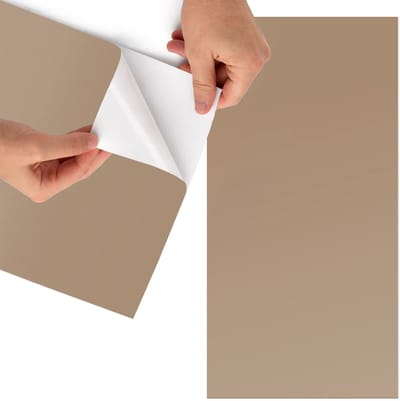 Tulup Meubelfolie - Warm lichtbruin Wrapfolie Keuken - 65x130 cm - Bruin Meubelfolie - Meubelfolie Zelfklevend - Minimalist Meubelfolie - Wrapfolie Keuken - Wanddecoratie - Achtergronden en patronen