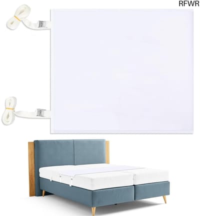 RFWR® Liefdesbrug voor matrassen 230 x 50 cm met metalen gespen - verbind twee bedden