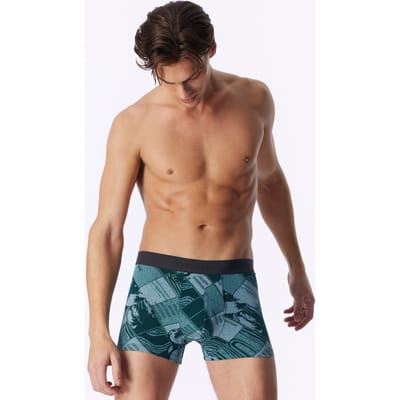 Short in diepzeegroen met patroon - 95/5 4