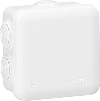 Aftakdoos 80 x 80 cm, waterdicht IP55, met 7 ingangen voor kabels