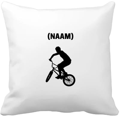 Akyol - bmx met eigen naam Kussen hoes - Sport - fietser - fiets - 40 bij 40 cm