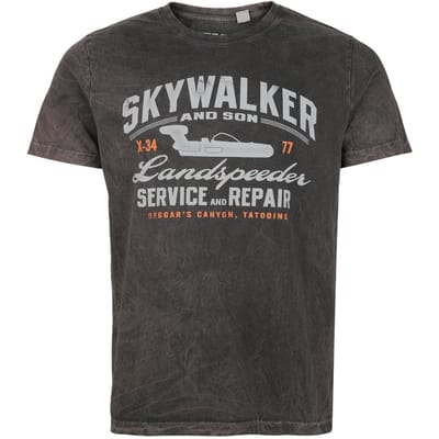 Star Wars - Disney T-shirt - Skywalker - S tot 4XL - voor Mannen - grijs