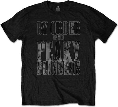 Peaky Blinders - By Order Infill Heren T-shirt - S - Zwart