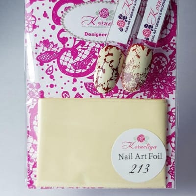 Korneliya Nailart folie - Transfer folie - Nagel Folie Mat CraquelÃ© Creme 213