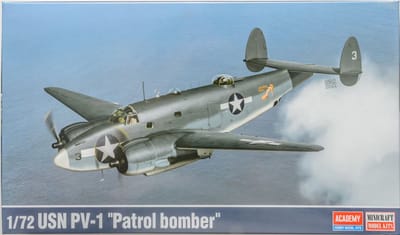 Academy Modelbouwpakket Vliegtuigen - 12587 Lockheed PV-1 Ventura USN PV-1 - Patrol Bomber - Propeller Vliegtuig Plastic - 1:72 - Modelbouw