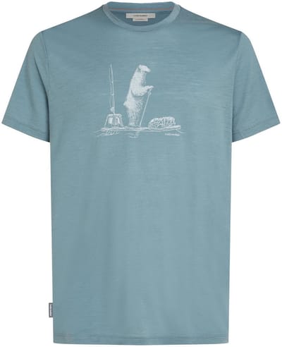 Icebreaker M Mer 150 Tech Lite SS T Pol Paddle - - Outdoor Kleding - Fleeces en Truien - T-Shirt
