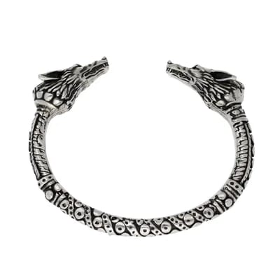 St Justin, armband, Wolf hoofd arm ring(TB2037)