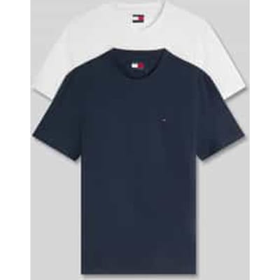 slim fit T-shirts van puur katoen in set van 2
