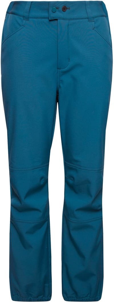 Ulla Popken - Dames - Softshell-broek waterafstotend voorgevormde knieën - Donkerpetrol - Maat 42