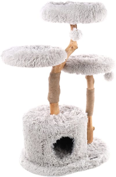 Flamingo Hina - Krabpaal Katten - Krabpaal Hina Wit 80x44,5x100cm - 1st - 134320 - 1st