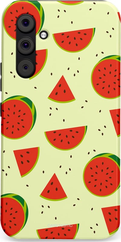 Casetastic Hoesje Geschikt voor Samsung A54 (5G) - Stijlvolle Beschermende Duo-layer Case - Meloen Moment