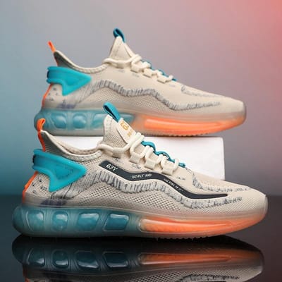 Jellyzool Nieuwe Herfst Herenschoenen Regenboog Casual Herenschoenen Mesh Ademende Sneakers Herenschoenen 44