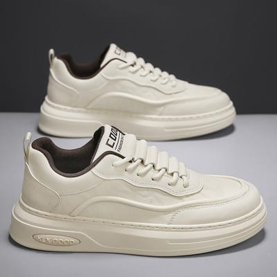 Lichtgewicht Platform Heren Casual Schoenen Outdoor Ademende Hardloopsneakers Mode Tennis Sportschoenen Comfortabele Wandelschoenen 39 white