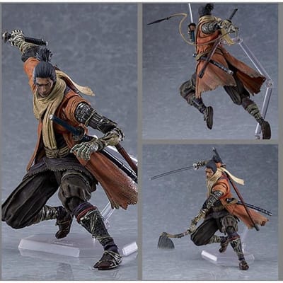 Anime Figuur 15cm Spel Sekiro Shadows Die Twice Figuurtje Pvc Actie Figuur Speelgoed Collectie Model Poppetje gray