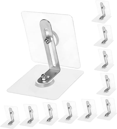 Muurankers Meubels - Bevestigingsset Stabiliteit - Meubels Beveiligen - Minimalistisch Ontwerp - 20 Stuks - Transparant
