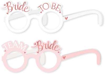 Q2P - Bril - Bride to Be - Vrijgezellenfeest - Vrouw - Versiering - Rosette - 8 Stuks