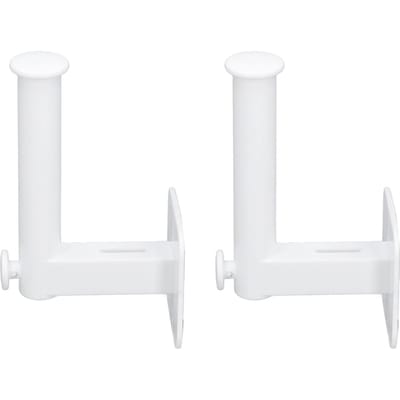 2 stuks Hoedenrek Uitschuifbaar 15-20 Hoeden Organizer L-vormige Haken Zelfklevend Zonder Boren Baseballpet wit