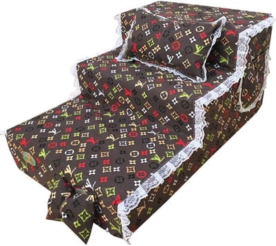 Huisdier Trap - Hondenladder - Hoge Meubels - Verwijderbaar Wasbaar - 65x40x30cm - Style2