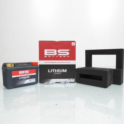 Batterie Lithium BS Battery pour Moto Yamaha 600 Fz6 Fazer S2 N/S 2007 à 2010 BSLi-05 / LT12B / HJT12B-FP / 12V 48Wh Neuf